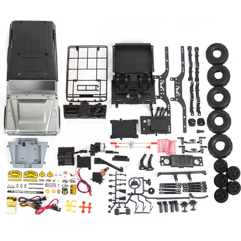 Набор SmCpMNRC MN99S 112 4WD RC: Несобранная модель внедорожника Land Rover Rock Crawler с LED-подсветкой для самостоятельной сборки (art.: 3920dbb6a22b6) - 3920dbb6a22b6