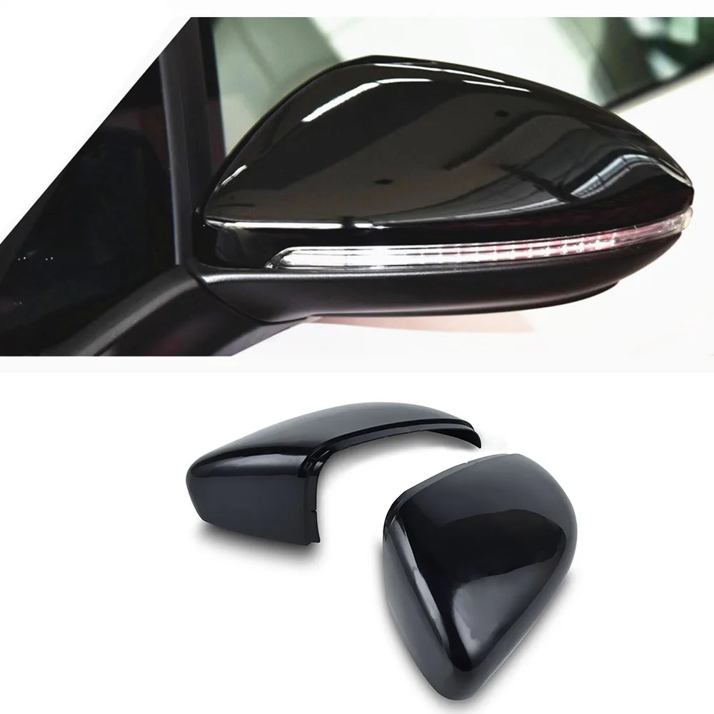 

NICECNC Wing Side Mirror Cover Cap Housing Casing For VW Golf Golf R GTI MK7 Pre-Facelift Car Replacement Accessories