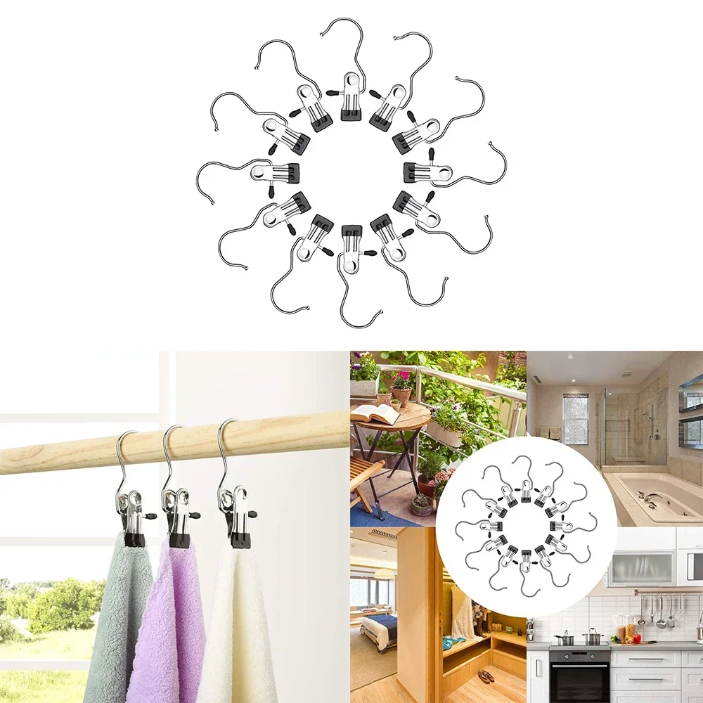 Roestvrijstalen Huishoudelijke случайные шлаковые стойки Wasserij Haak клипсы Laarzen Gordijnen Droogrek