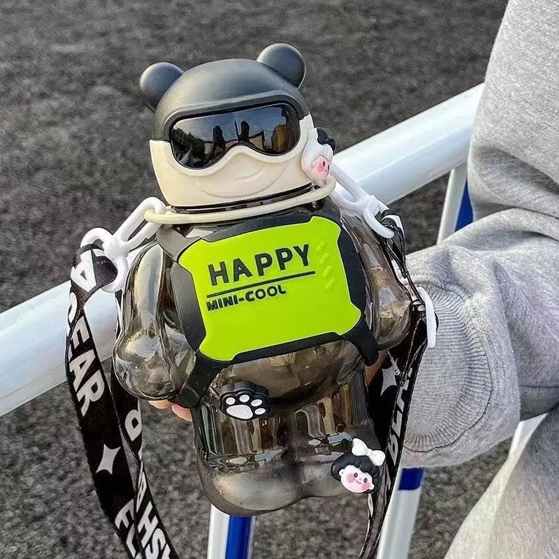 850 мл Спортивная бутылка для воды с соломинкой большая емкость пластиковая чашка