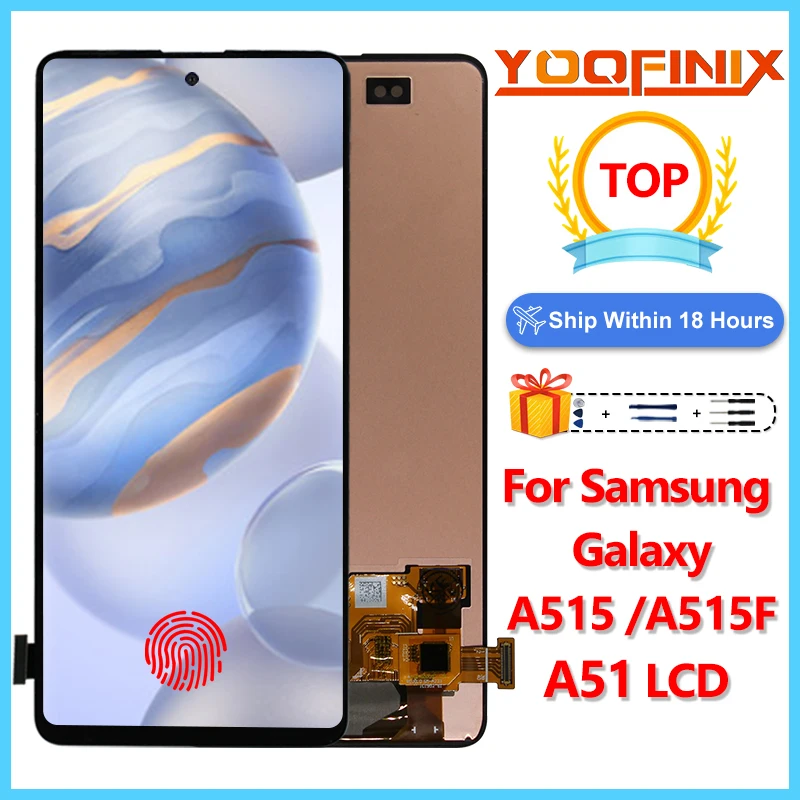 

6.5" Super AMOLED For Samsung Galaxy A515 LCD Display A51 5G Touch Screen Digitizer For A515F/DSM A515F LCD Replacement
