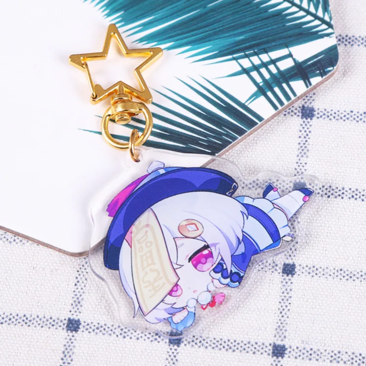 

Брелок для ключей в стиле аниме Genshin Impact Vision Lnazuma Ganyu Keqing Xiao