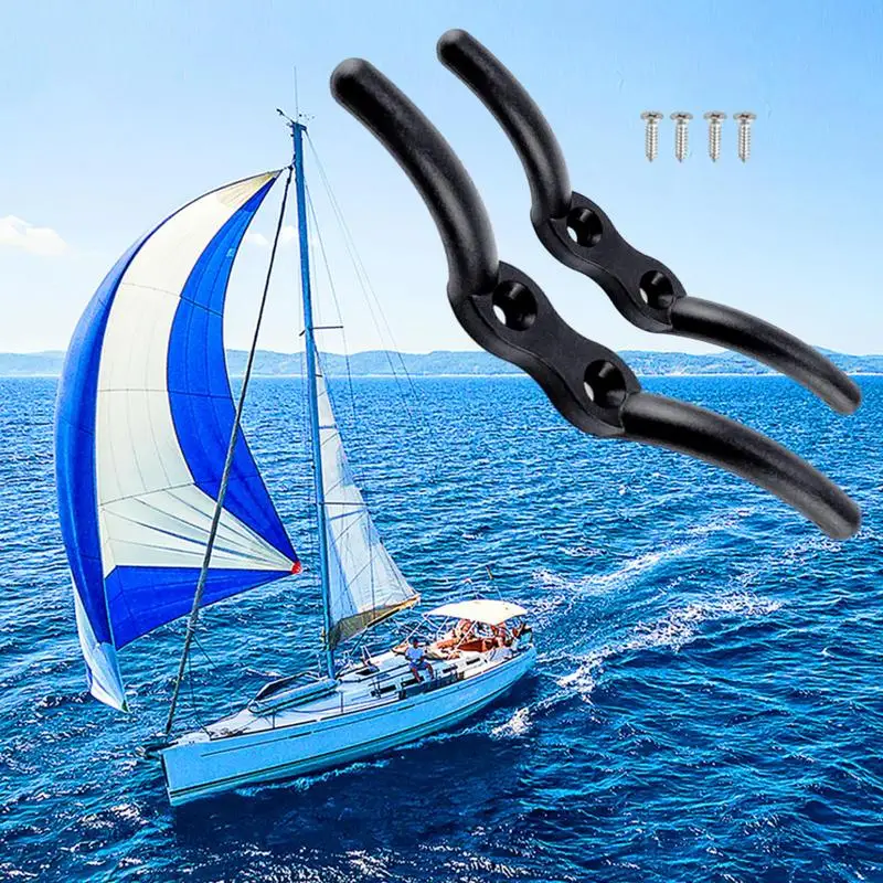 

Boat Rope Cleat Boat Deck Dock Cleats With 2 Mounting Screws High Strength Rope Cleat Durable Rope Tie Off Cleat For Tensioning