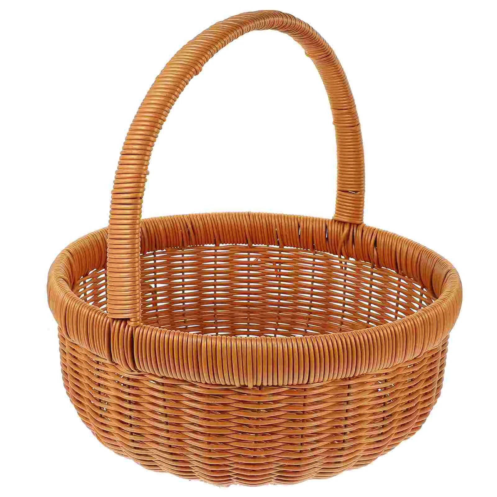 

Fruit Container Handle Bag Kitchen Shopping Delicate Basket Portable Handmade Storage Holder