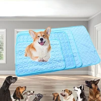 summer pet supplies dog ice pads cold ice silk mats kennels cooling pet pads large medium and small dog bed pet accessories