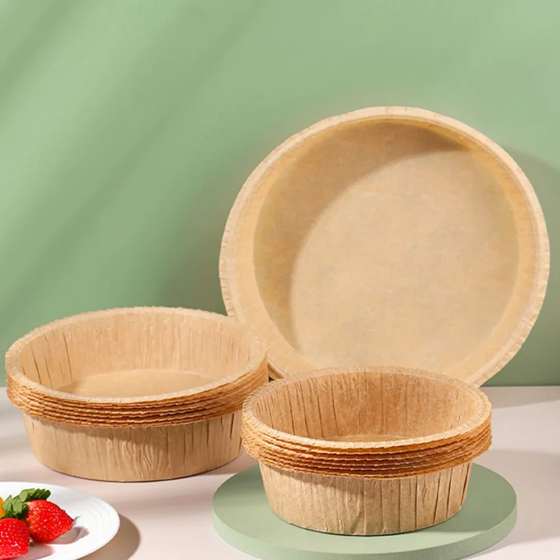 

50Pcs Cake Paper Tray Disposable Round Cupcake Liner Cake Mold Oil-resistant Baking Tool Cupcake Baking Molds