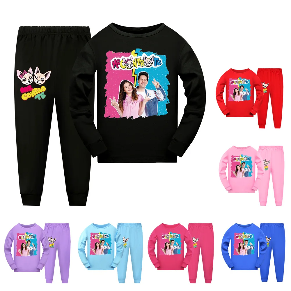 

New Kids Clothes Me Contro Te Pajamas Sets Baby Girls Boys Cartoon Long Sleeve T-shirt+Pants 2pcs/set Children Casual Outfit