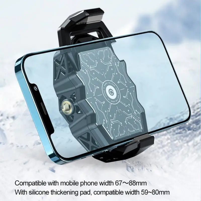 

Cell Phone Cool Heat Sink Desktop Mobile Phone Flat Bracket Mobile Phone Cooling Fan Radiator For Iphone/xiaomi/samsung Aluminum
