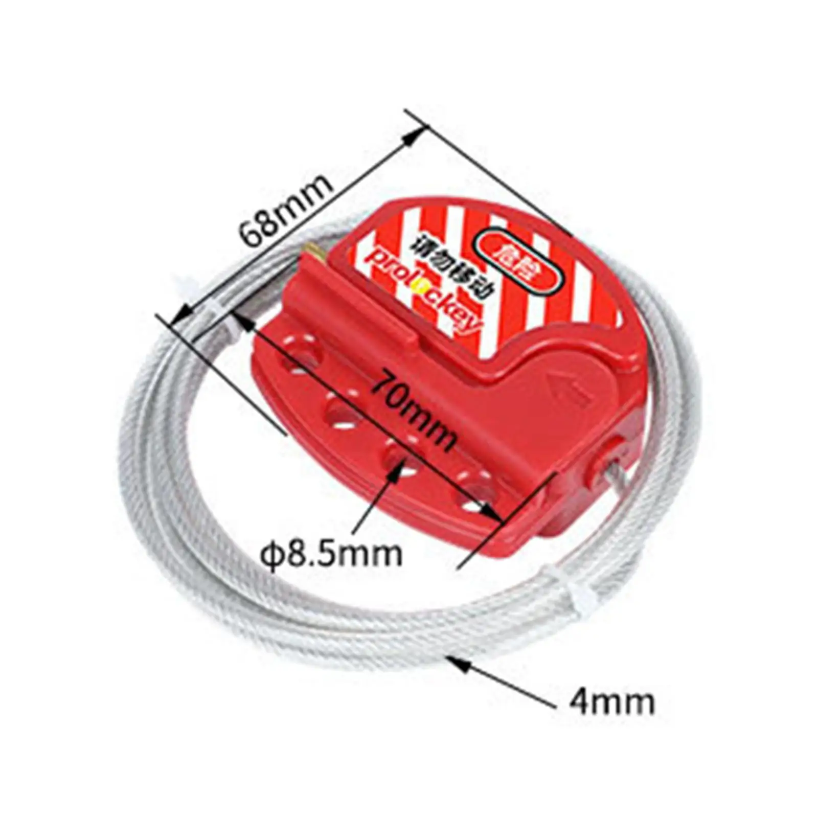 Регулируемый кабель с виниловым покрытием из стали 6.5ft четыре замка замком для