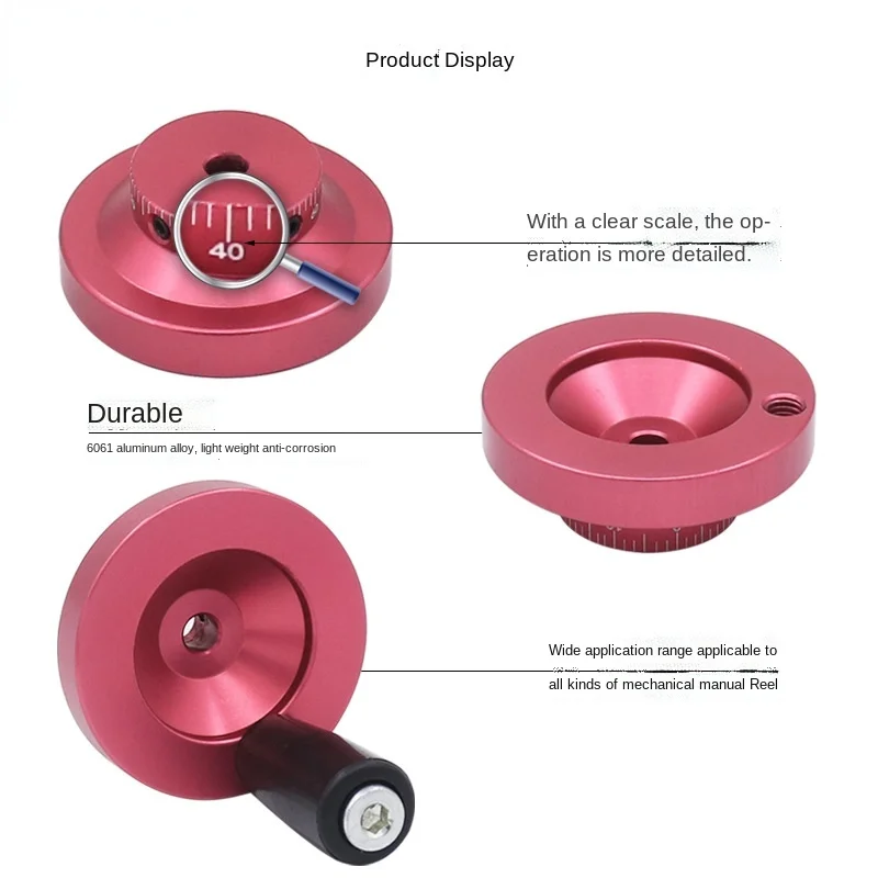 Ручное колесо из алюминиевого сплава машинный инструмент клей маленькая ручка DIY