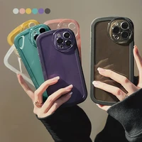 round frame clear phone case for iphone 14 pro max case iphone 13 12 11 x xr xs max 7 8 6 6s plus se 2022 2020 soft back covers