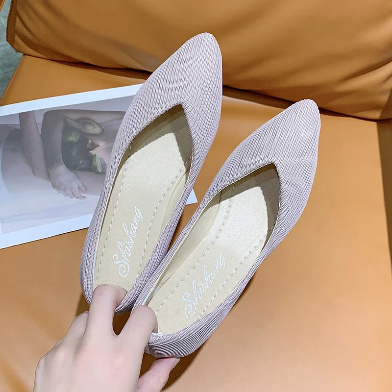 

Spring Autumn Women Flats Classic Boat Shoes Loafers Elegant Office Low Heel Shoes New Women Ballet Flats