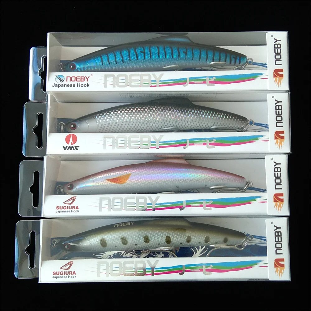 

Noeby 4pcs 16cm 60g Sea Heavy Sinking Fishing Saltwater Wobbler Big Jerkbaits Minnow Swimbait Carp Tuna for Fishes Pesca