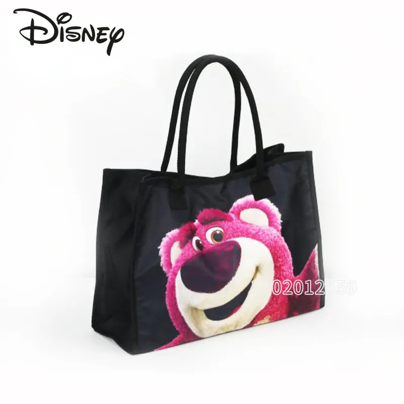 Disney Strawberry Bear  New Women's Bag Luxury Brand Fashion Women's Handbag Cartoon Print Large Capacity Tote Bag Storage Bag
