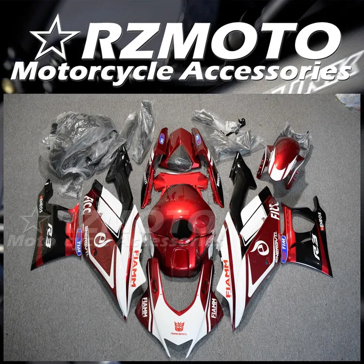 

Injection Mold New ABS Fairings Kit Fit for YAMAHA YZF- R3 R25 2019 2020 2021 2022 19 20 21 22 Bodywork Set Custom Red