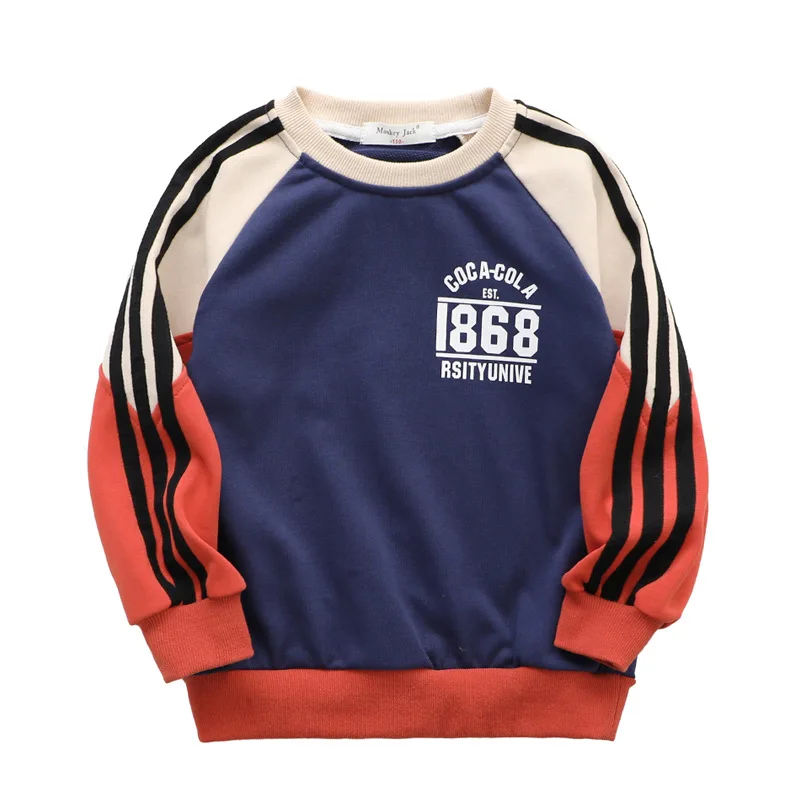 

Топ для мальчиков 2022, модная Толстовка с длинным рукавом, весенне-Осенняя детская одежда для подростков, Корейская Спортивная свободная оде...