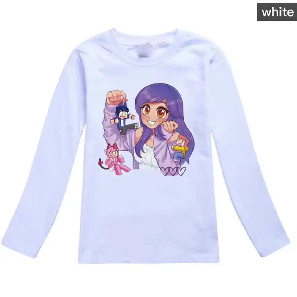 Футболка с котом аниме Афмау детская одежда повседневные футболки круглым