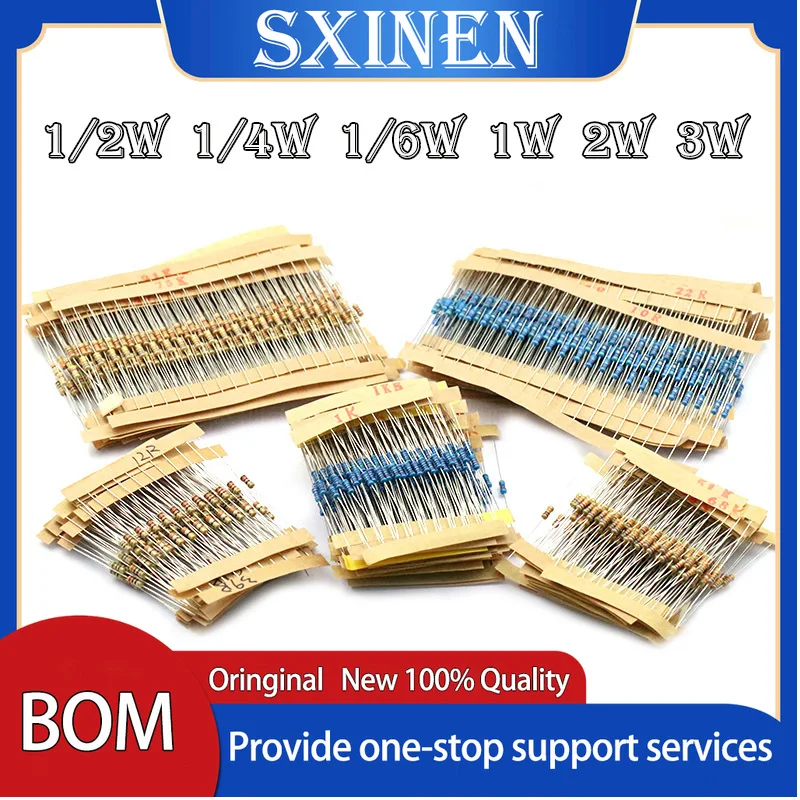 

Золотой пленочный резистор 1/4 Вт 1/2 Вт 1 Вт 2 Вт 3 Вт 1% 1K 1K5 2K 2K7 3K3 10R 15R 20R 27R 10K 15K 20K 27K 33K 0.5R 100R 150R 200R 270R 100K