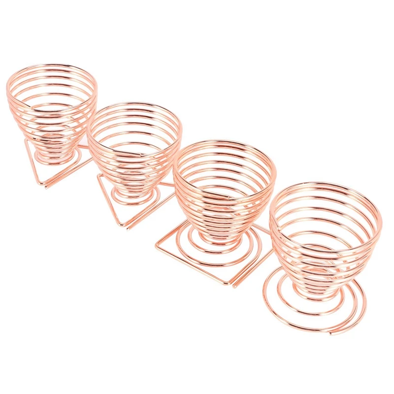 

Air Plant Overhead Planting Stand Flower Pot Plant Display Rack, Live Tropical Plants, 4 Pieces, Rose Gold