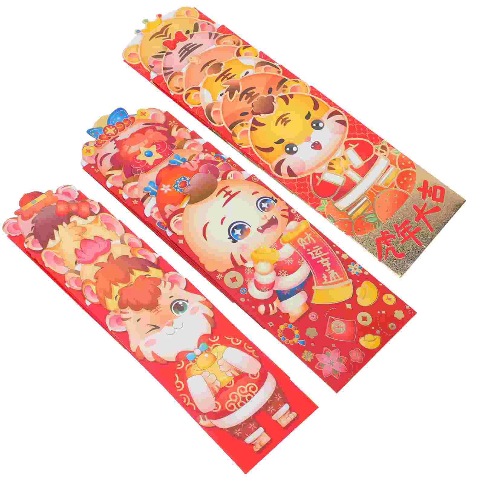 

18 шт., красные конверты для весеннего фестиваля