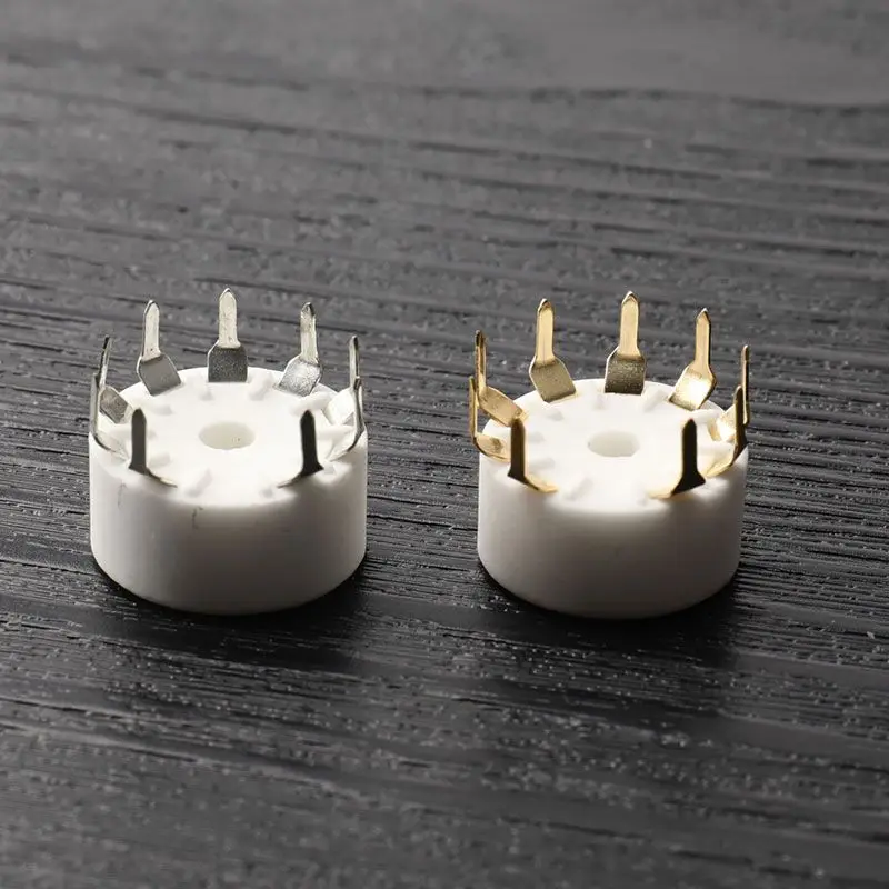 

1Pc B9A Ceramic 9 Pin Outlet Electronic Tube Ceramic Sockets Tube Socket For 12AX7/12AU7 Audio Accessories