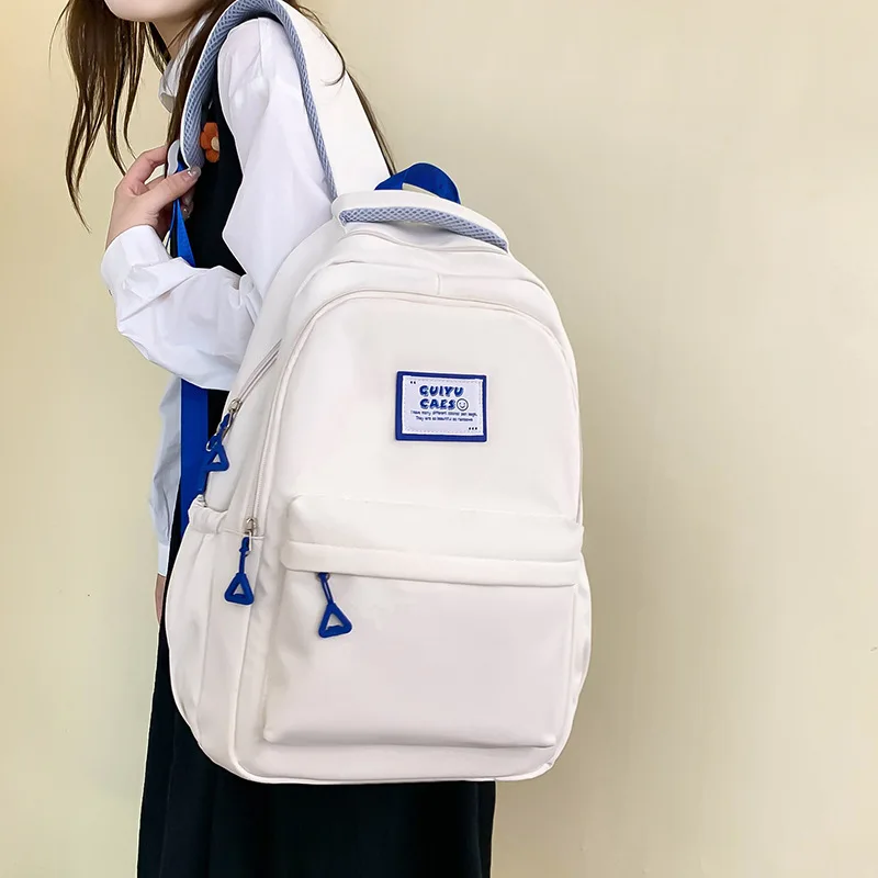 

Mori Simple Middle School Students Girls Large-capacity Primary School Students College Style Backpack Casual Backpack Male