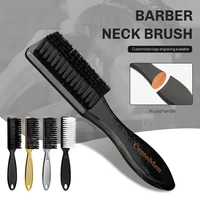 solid wood hairdressing soft hair cleaning brush barber neck duster brush broken hair remove comb hair styling tools comb
