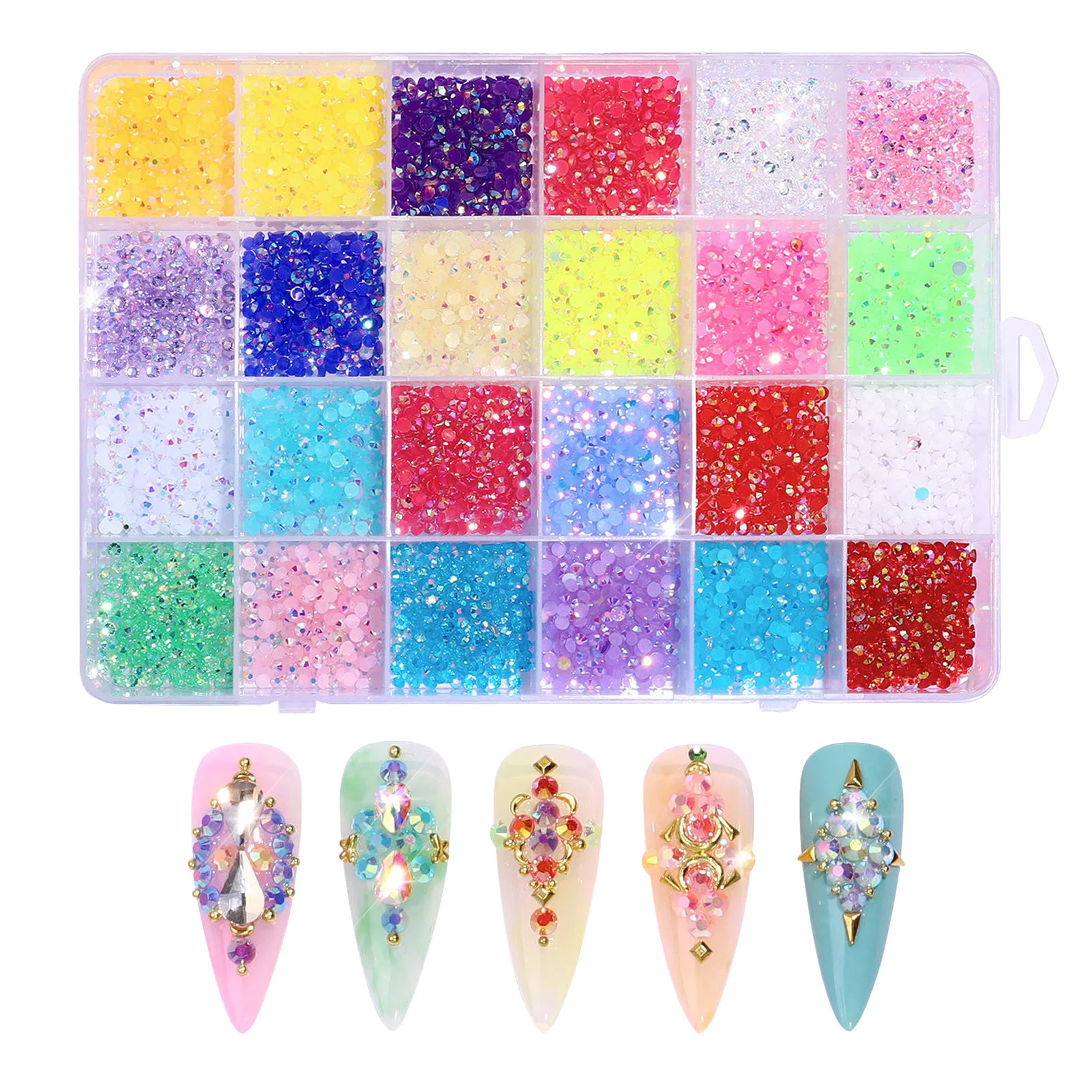 

Стразы из смолы 3500 шт. для поделок, блестящие стразы из смолы с плоским основанием, набор украшений для ногтей, бриллианты Пришивные АВ, проз...