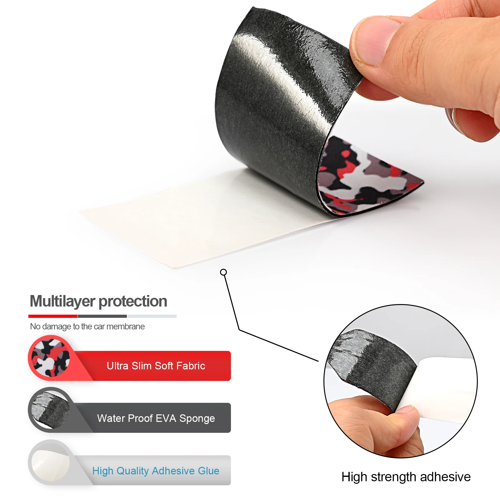 Скребок FOSHIO из углеродного волокна для защиты стекол автомобиля от царапин