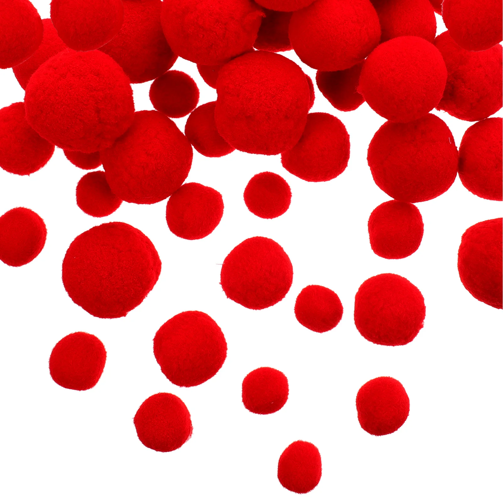 

Pomball Poms Diy Fluffy Red Pompom Pompoms Accessories Big Puff Costume Clothingartificial Fuzzy Decorative Clothes Christmas