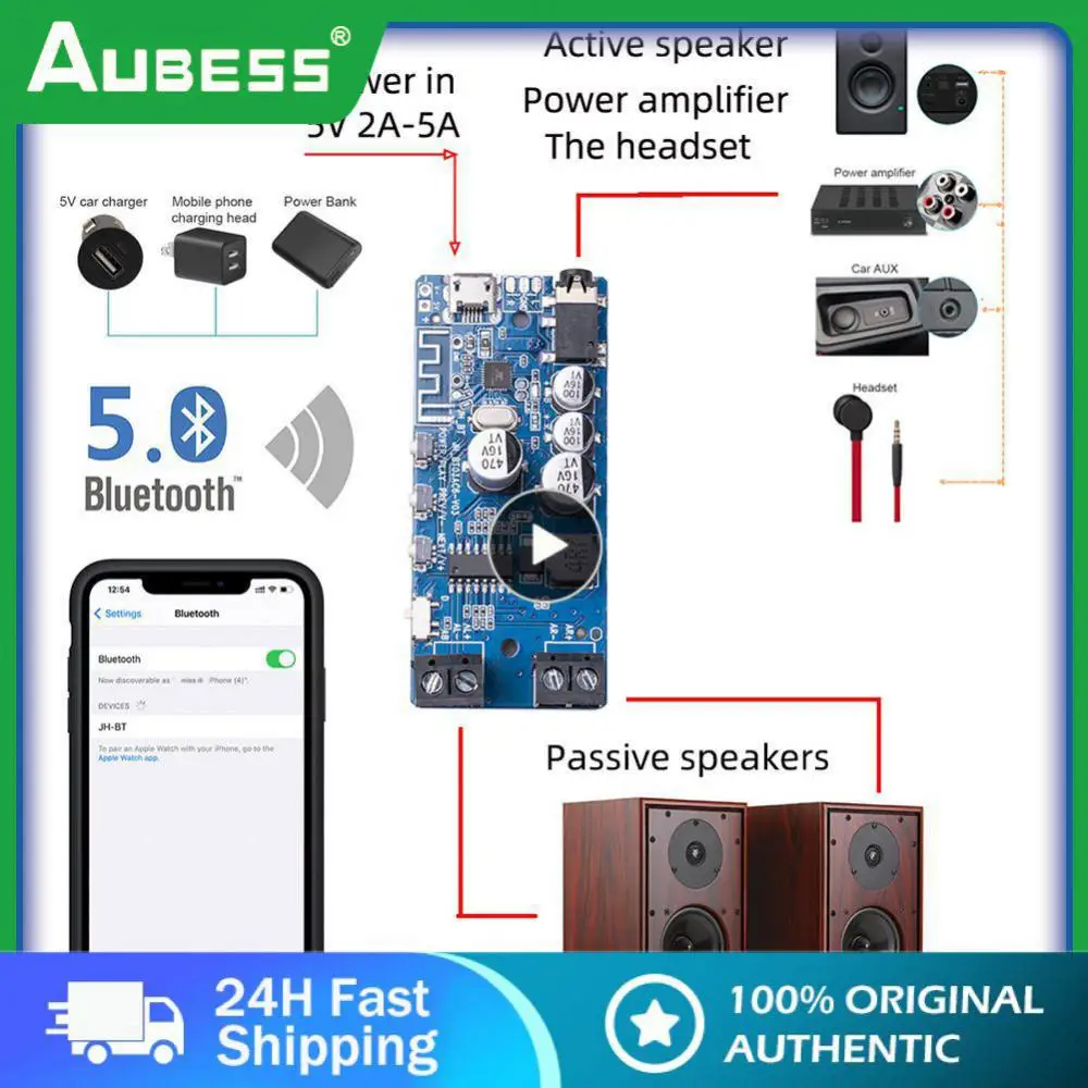 

3.7v-5v With Button 3.5mm Amplifier Board Stereo Power Amplifier 5.0 Stereo Diy Power Audio Home Theater