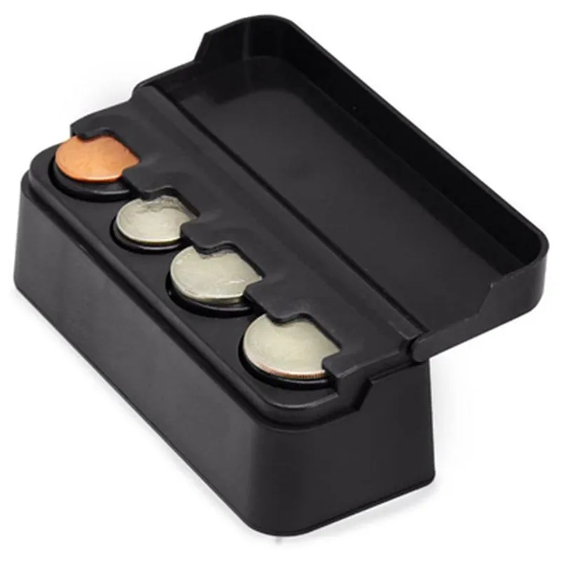 

Car Coins Storage Box Interior Accessories Pocket Telescopic Dashboard Coins Case Car Organizer Plastic Holder Container