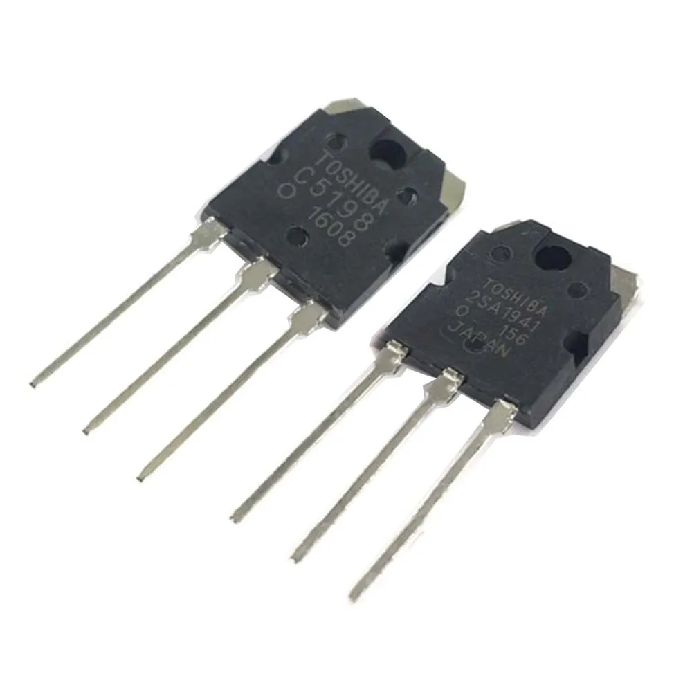 

10pcs/lot 2SC5198 2SA1941 TO3P (5pcs/lot A1941 + 5pcs/lot C5198) TO-3P Transistor original In Stock