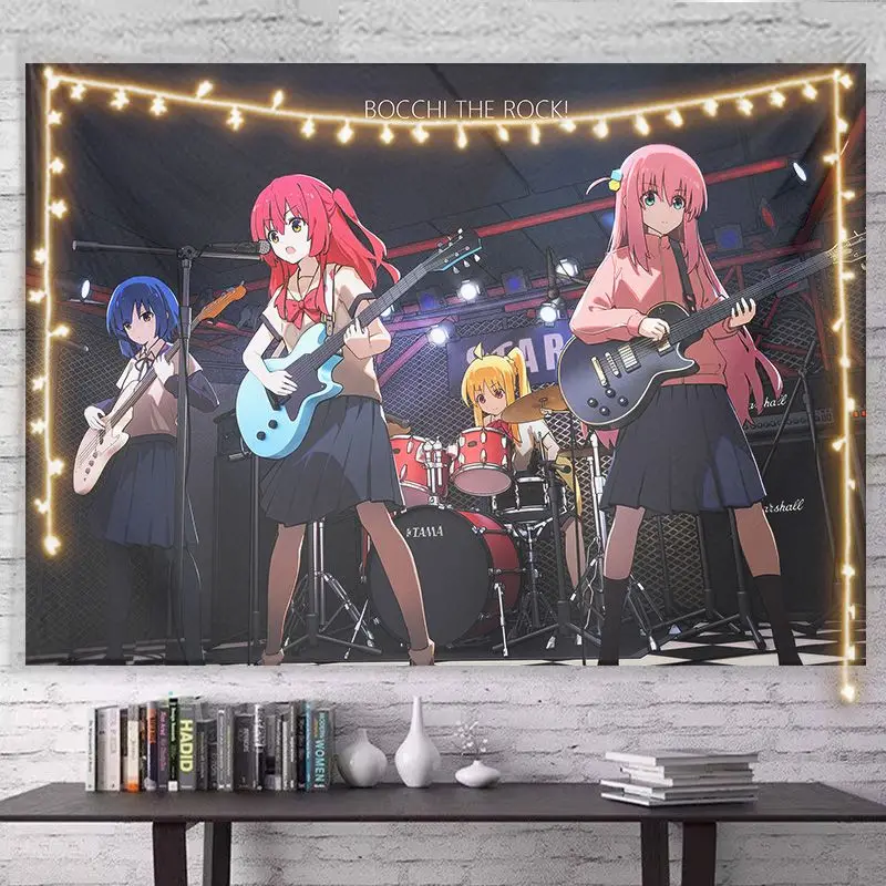 БОЧИ РОК! Аниме гобелен фон для спальни подвесная ткань украшение гостиной