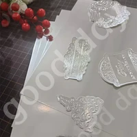 new 2022 arrival 6 pieces 250gms a4 20cmx30cm single sided bright silver cut paper for cutting dies matte foil card