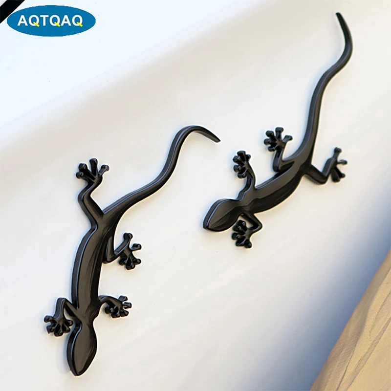 

AQTQAQ 2Pcs Chrome 3D Metal Alloy Emblem Sticker Lizard Gecko Badge for Audi Quattro Quattro A3 A4 A5 A6 Q7 Q5 Q3 RS3 RS4 S1 S5