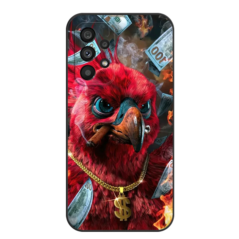 Черный чехол из ТПУ для Samsung Galaxy A6 A8 A9 2018 plus Soaring Eagle