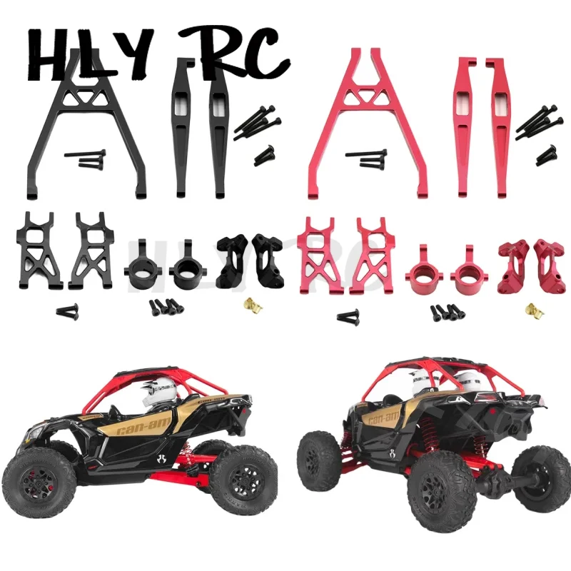 

RC Car Metal OP Upgrade Parts Set Front suspension Arms Steering Knuckle C-Hub Carrier For AXIAL 1/18 YETI JR AX90052 AX90069