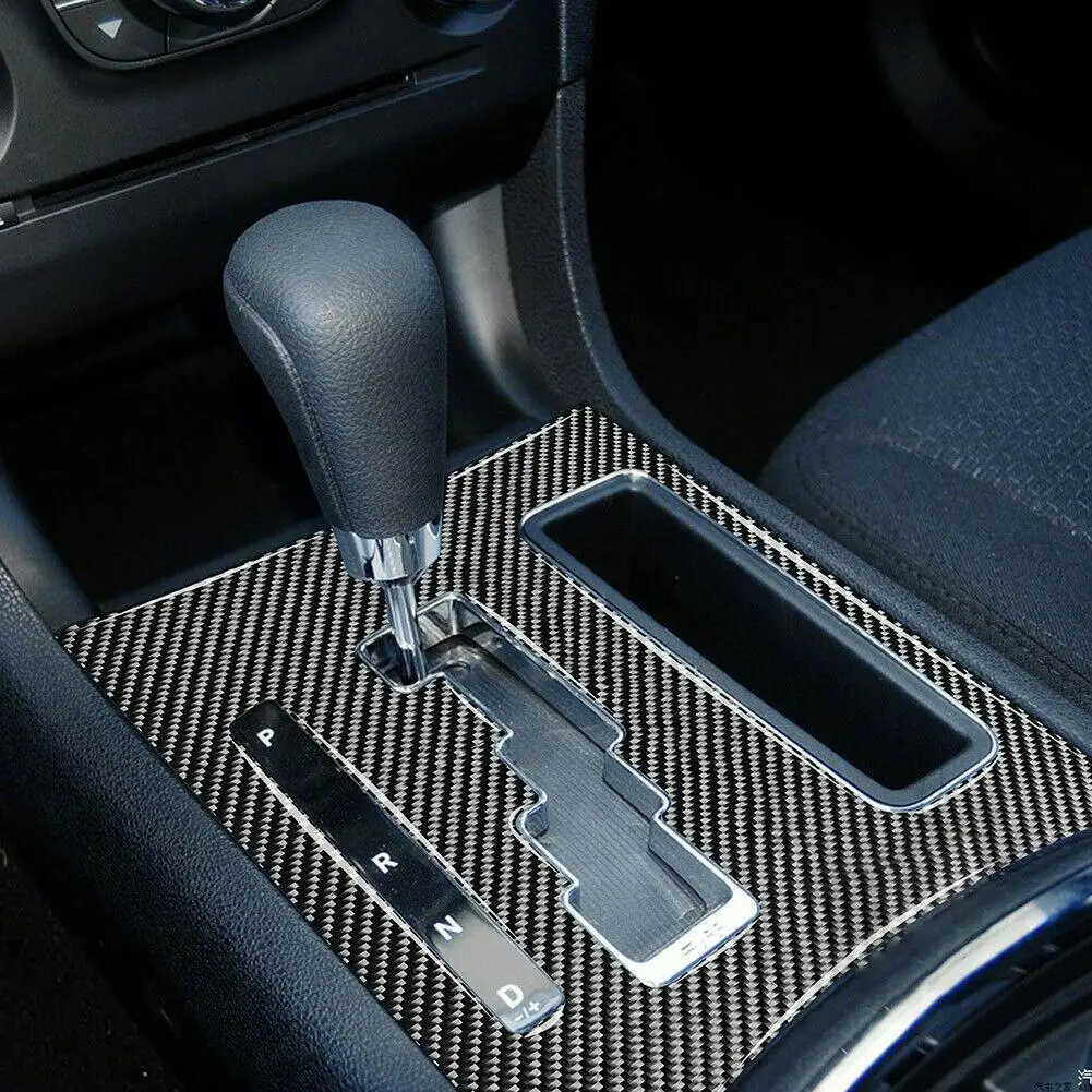 

Автомобильная панель переключения передач из углеродного волокна, отделка салона, совместима с зарядным устройством Dodge 2011-2014