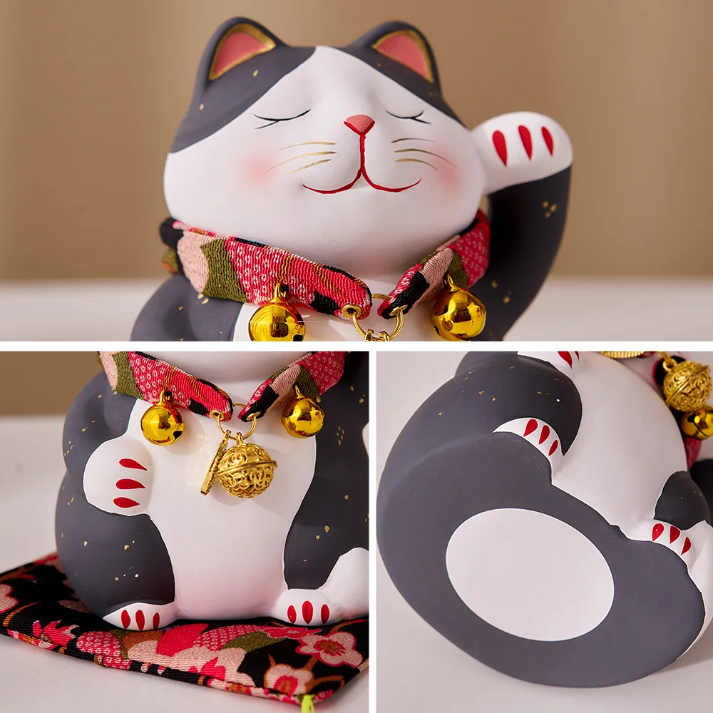 Китайский стиль Новогоднее украшение для дома прекрасный кот Beckoning керамические