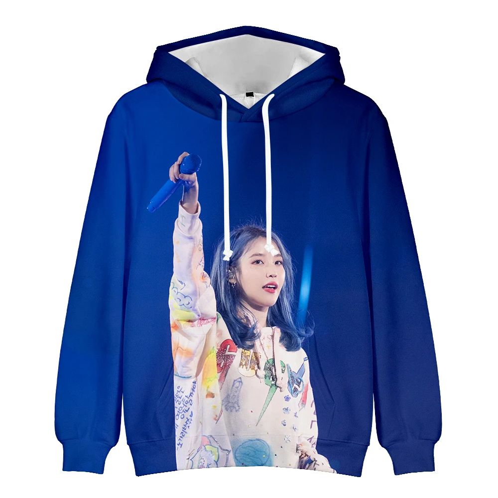 Новая толстовка с капюшоном Lee Ji Eun IU модные толстовки женская в стиле Харадзюку