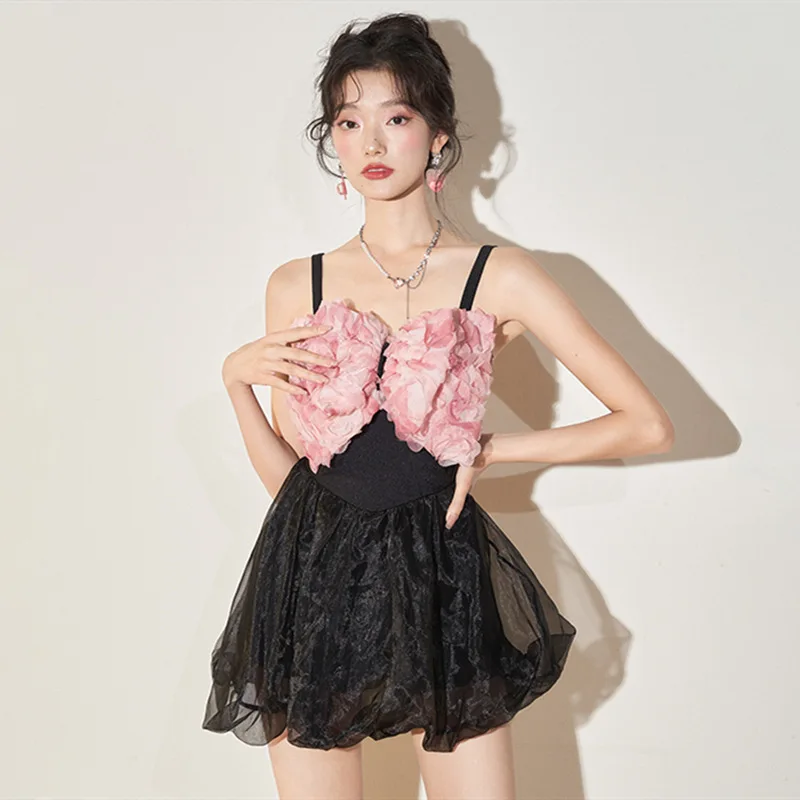 

Соблазнительный комплект бикини-бандо 2023, женский розовый черный купальник, однотонный купальник, женская летняя пляжная одежда, купальный костюм Bequine, Прямая поставка