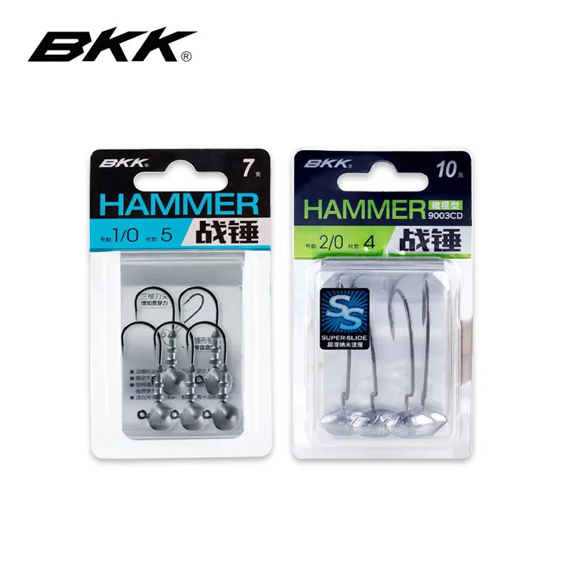 

BKK Jig Head Hook 9003CD 3.5g/5.2g/7g/10g Wide Belly High Carbon Stainless Anti Hanging Bottom Hook for Bass Pike Trout Fishing