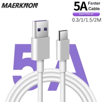 5a super fast charging type c cable quick charging usb c cable for huawei samsung s20 xiaomi mobile phone charge cord usb c line