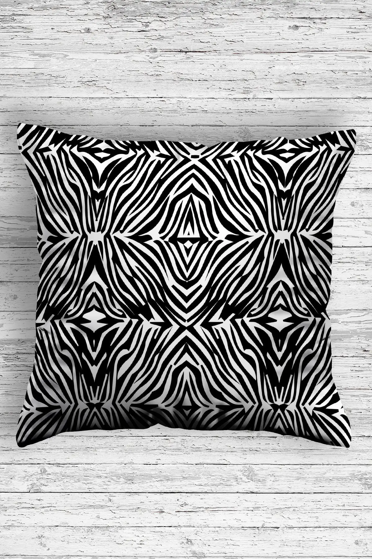 

Home Custom Design Decorative Pillow decorate Case Zebra Pattern, Stain-resistant 45-45 cm Hidden Zipper, modern Home Garden Decoration