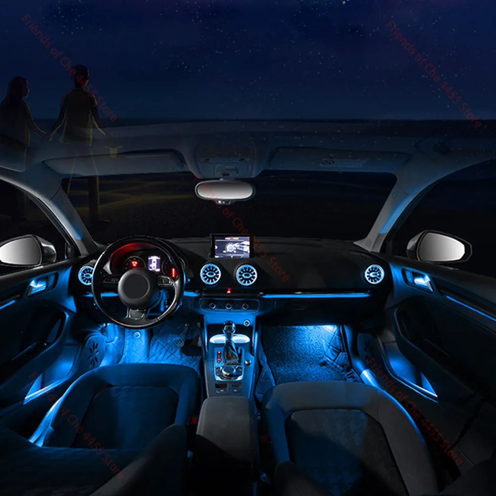 30 цветов для Audi A3 8V 8Y S3 RS3 2013-2020 декоративная искусственная подсветка освещение