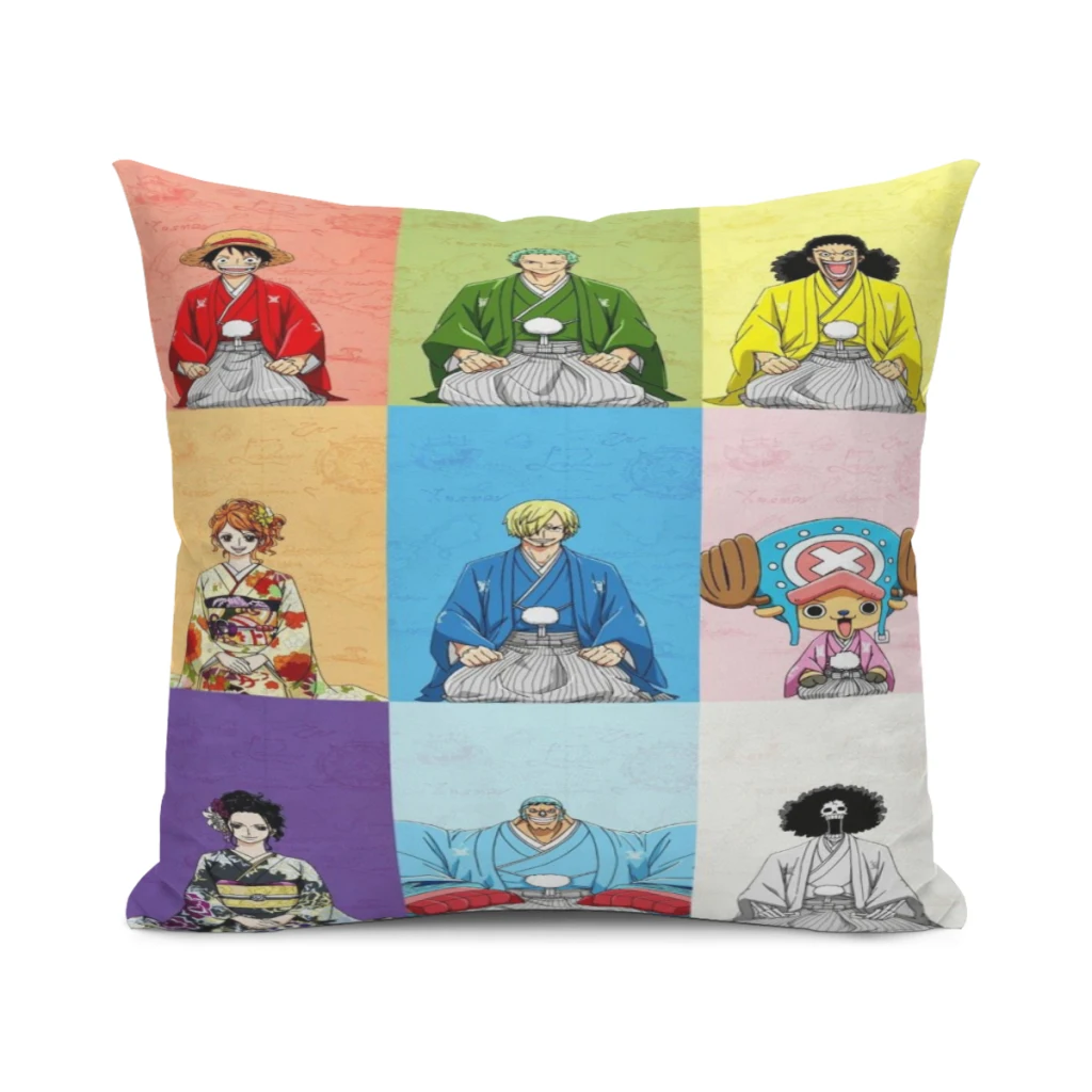 

Pillow cover Luffy Solon One Piece cartoon fashion creative living room chair sofa home decoration