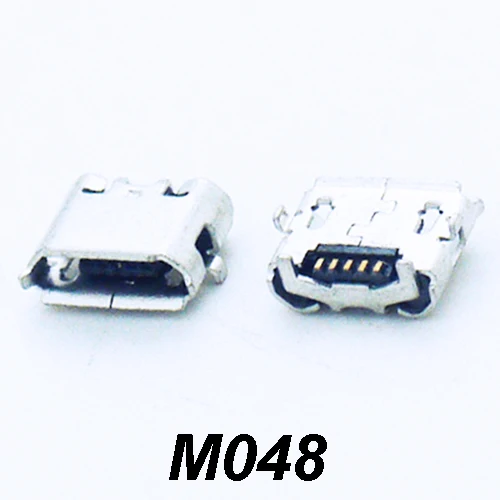 20 шт./лот M048/M049 Micro USB 2 0 гнездовой разъем B 7 7x5 25 рожковый (противоположный) 4 фута DIP