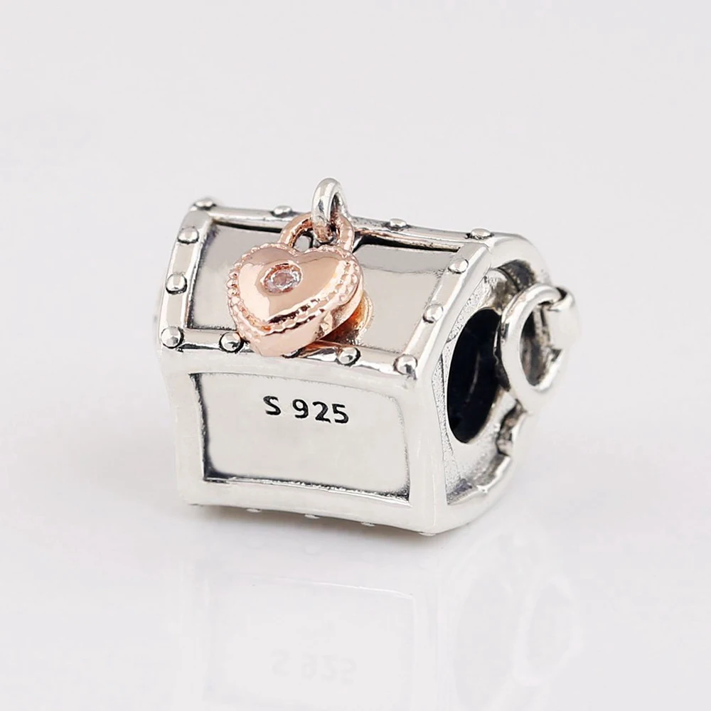 Подлинный женский браслет-браслет с подвеской в виде коробочки сокровищами