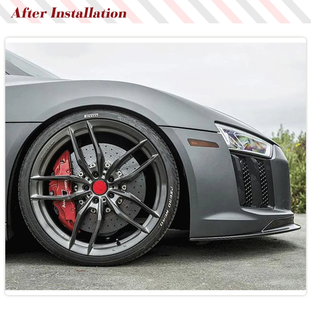 Сухой автомобильный передний бампер из углеродного волокна спойлер для Audi R8 V10 GT